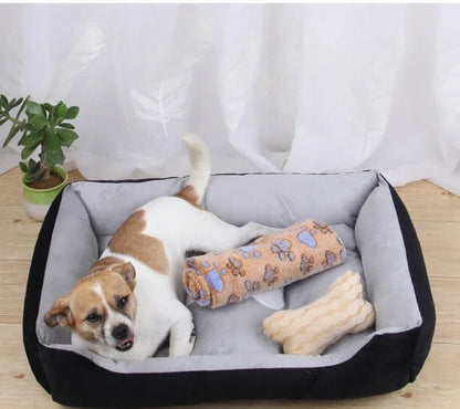 chien dort  panier chien designe scandinave