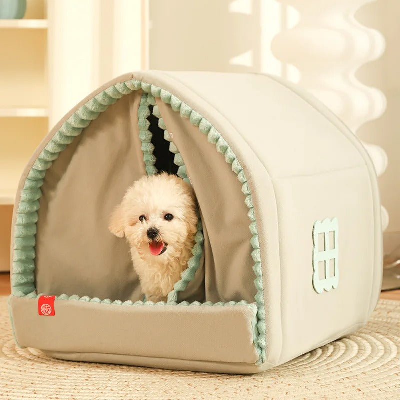chien pour chien triangulaire gris vert