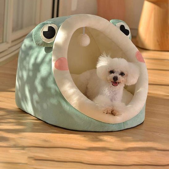 chiot dan son lit pour chien