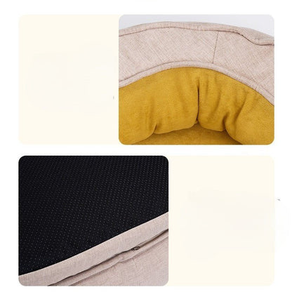 couchage chien en velours moelleux antidérapant