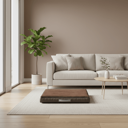 couchage pour chien imperméable café portable 