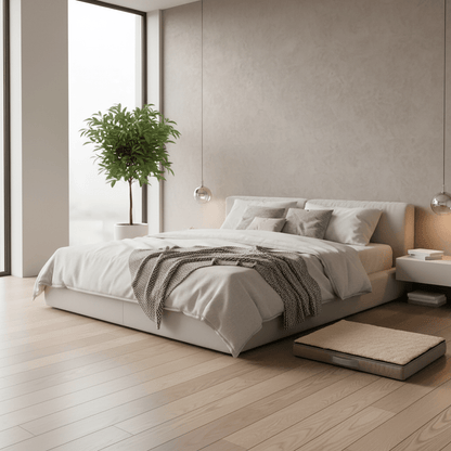 couchage pour chien imperméable dans la chambre adulte 