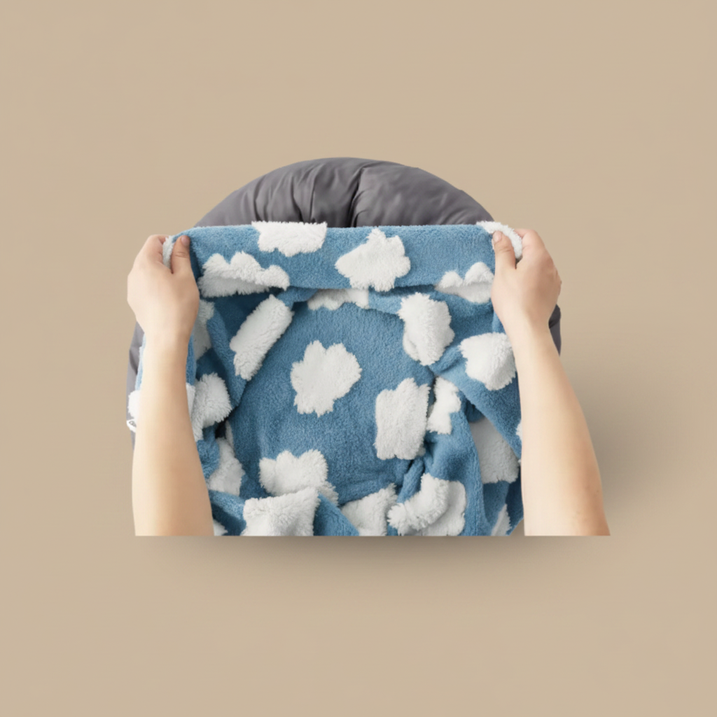 coussin chien déhoussable en mousse