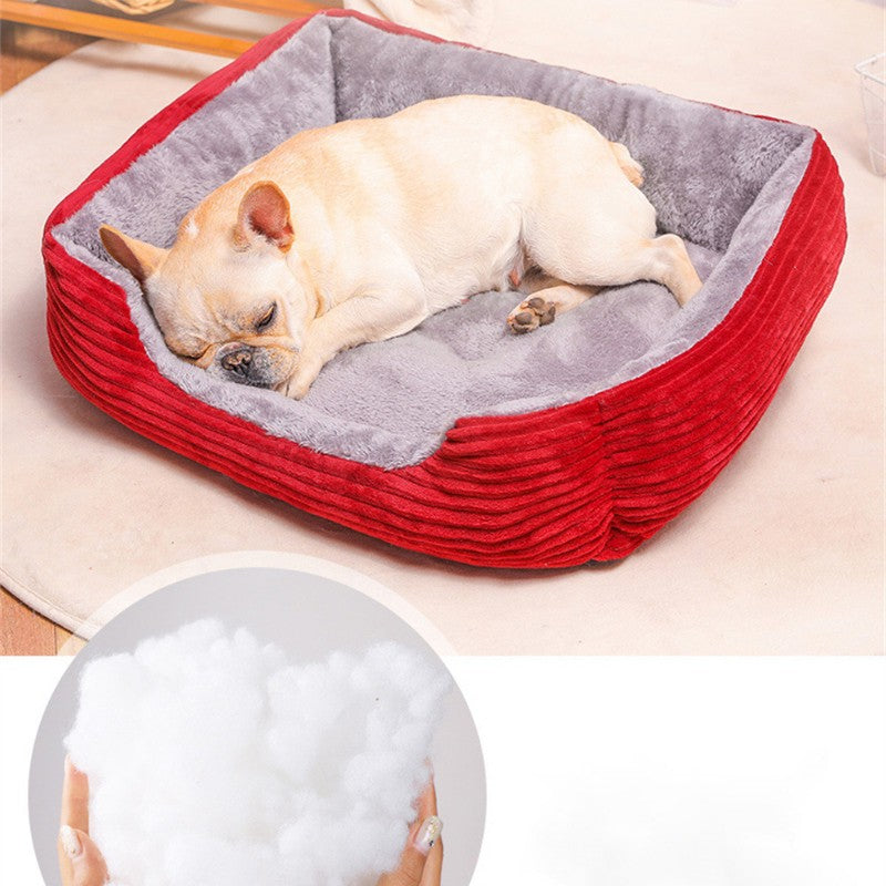 coussin chien douillet matière