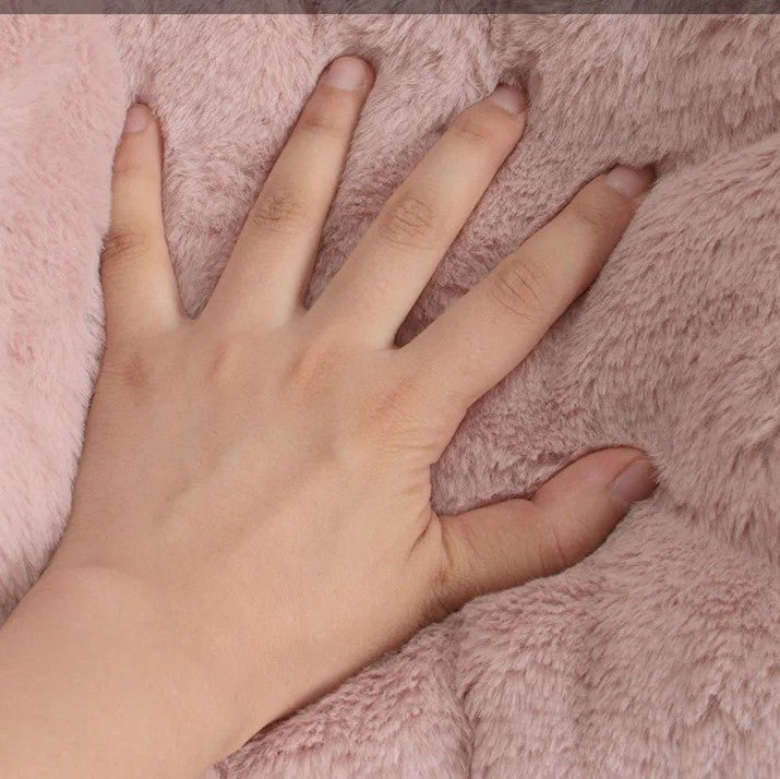 coussin chien en peluche doux confortable 