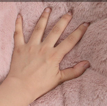 coussin chien en peluche doux confortable 