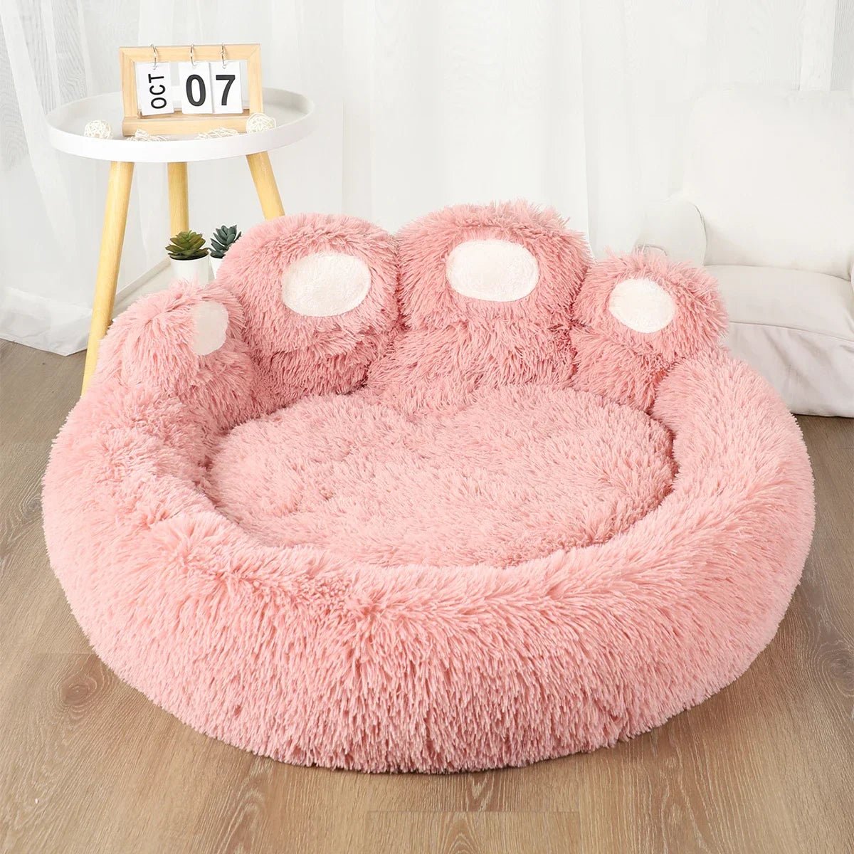 coussin chien en peluche pattes animal