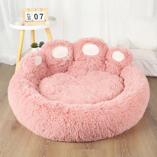 coussin chien en peluche pattes animal