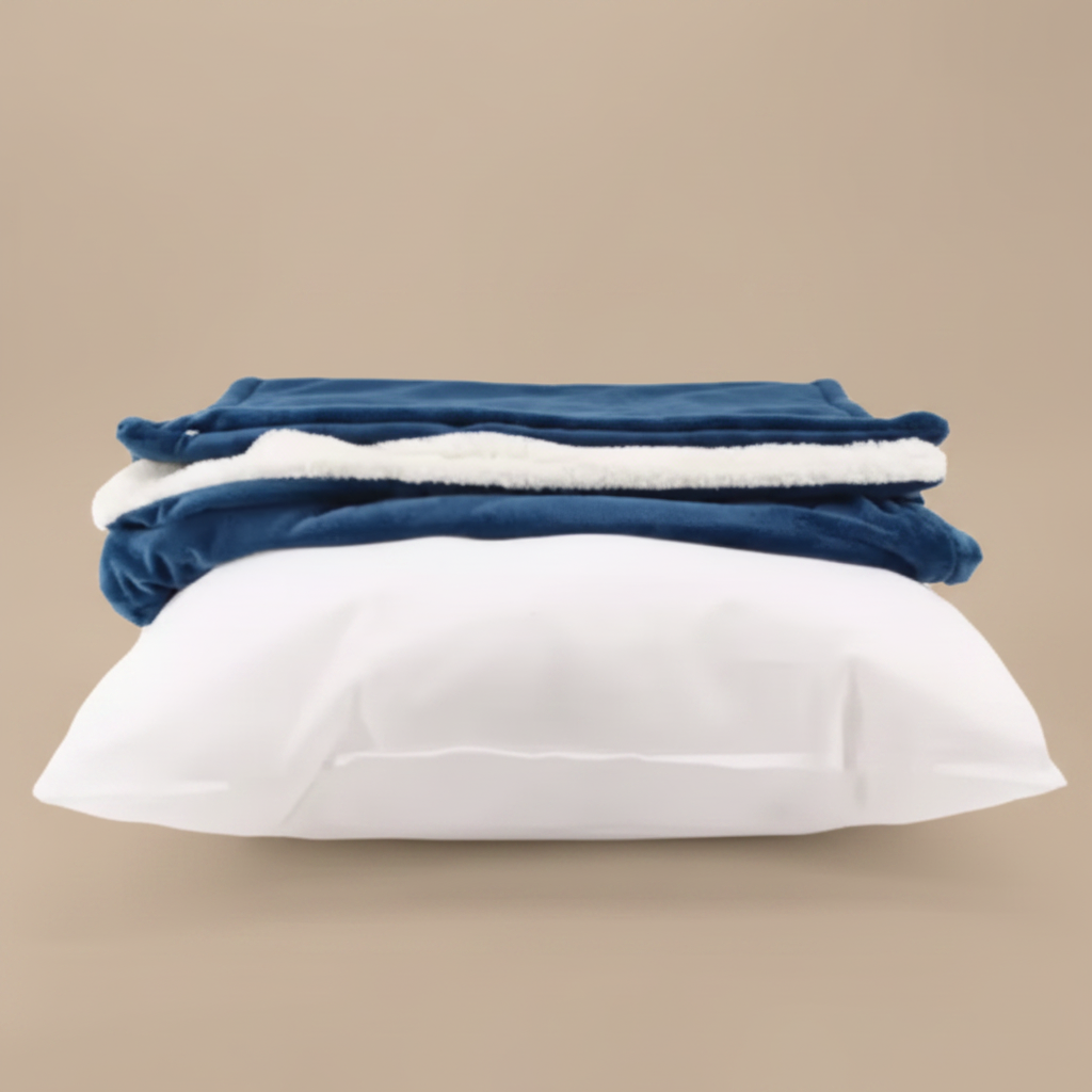 coussin chien en polaire déhoussable