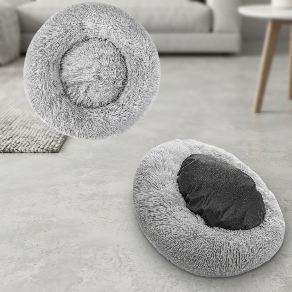 coussin chien xx a fond  antidérapant gris_