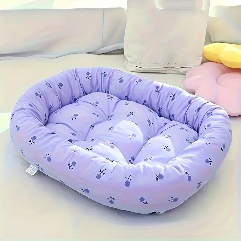 coussin chiens a fleur  moelleux