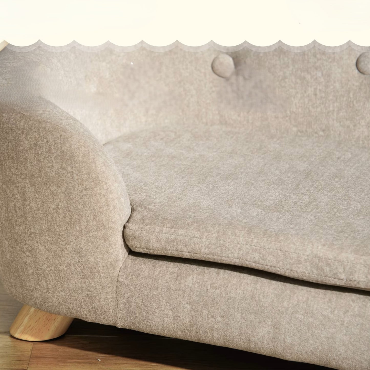 coussin déhoussable de canape sur pieds pour chien