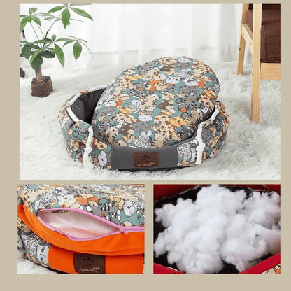 coussin déhoussable pour chien détachable