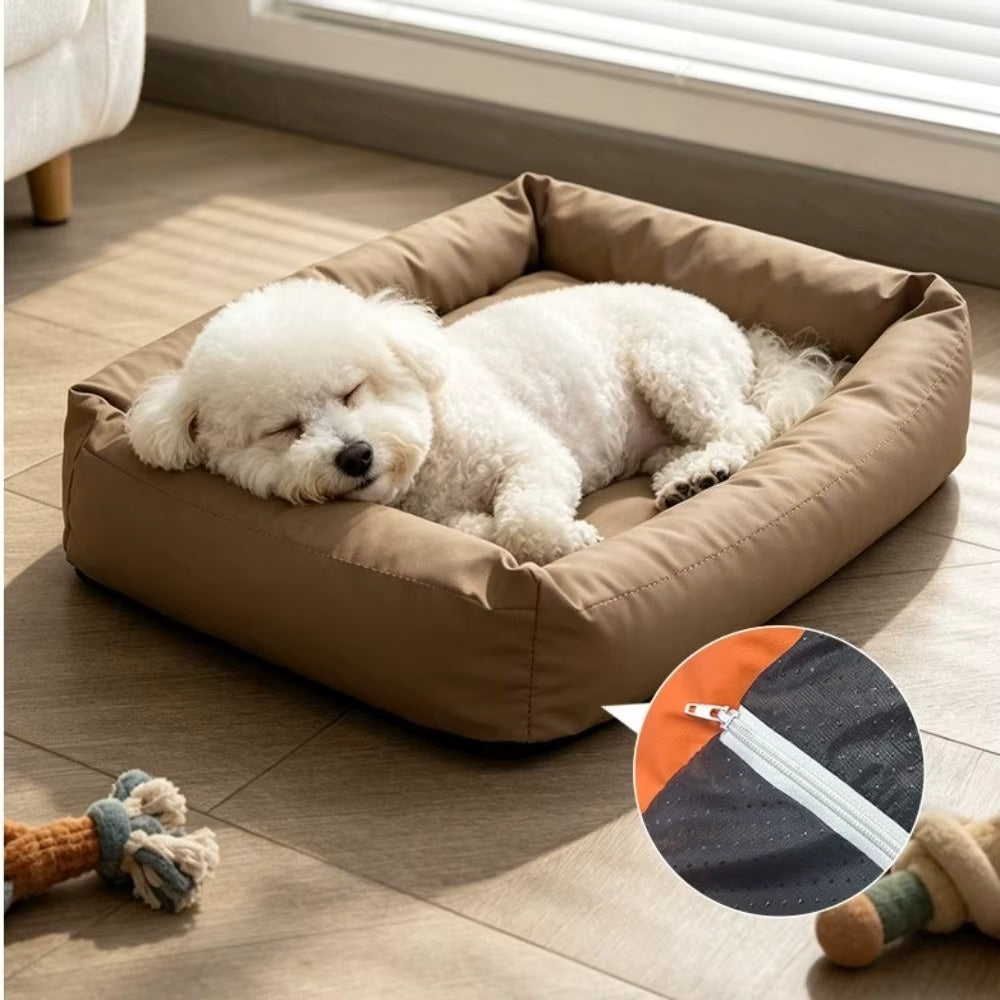 coussin imperméable pour chien incontinent avec fermeture éclaire