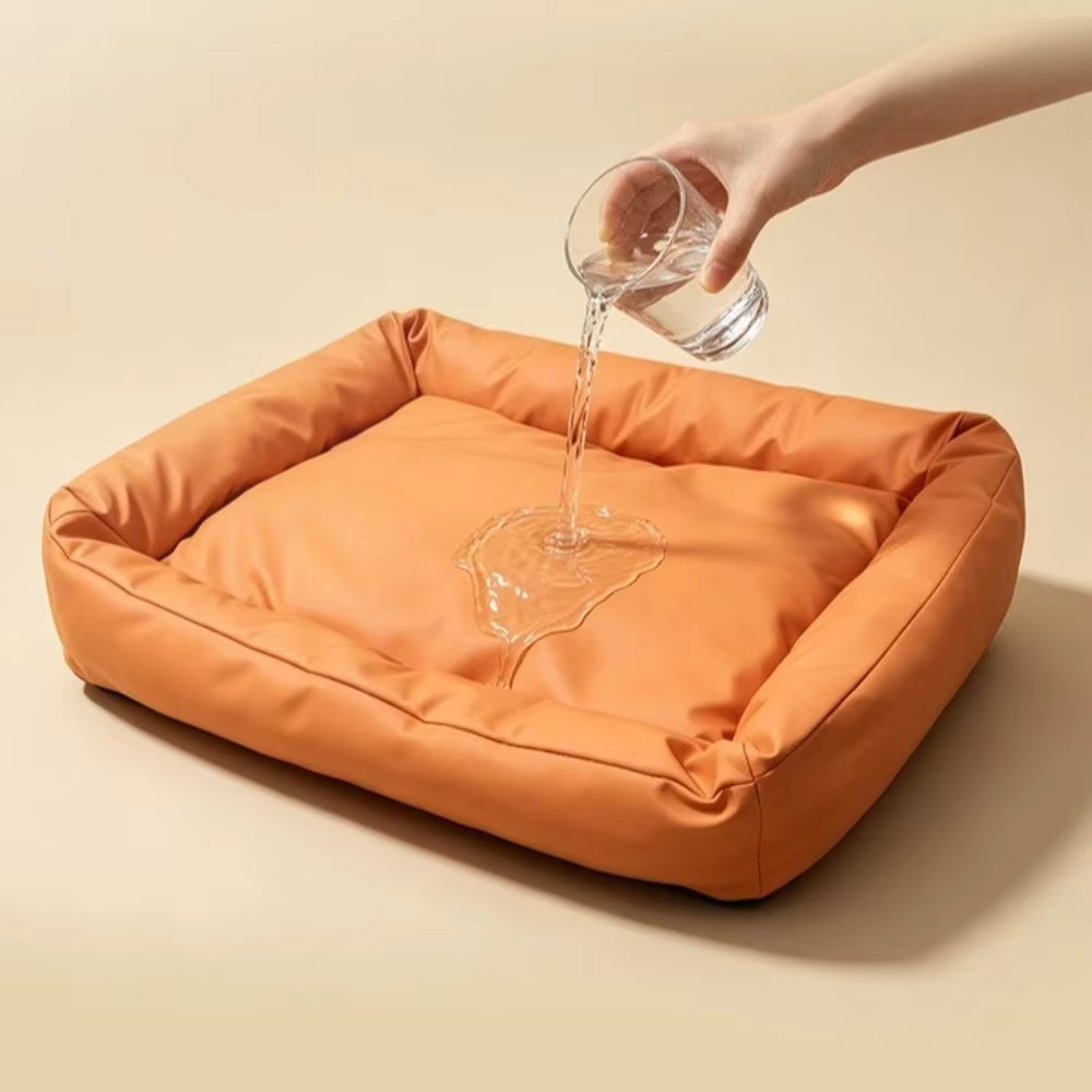coussin imperméable pour chien incontinent avec rebord