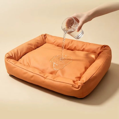 coussin imperméable pour chien incontinent avec rebord