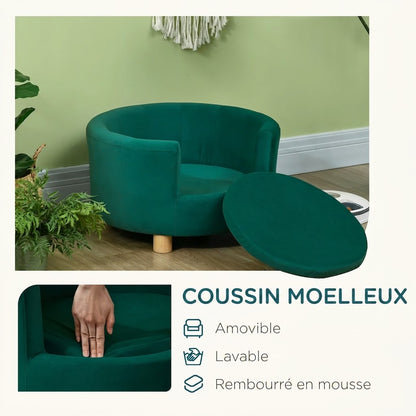 coussin moelleux de canape luxe pour chien déhoussable