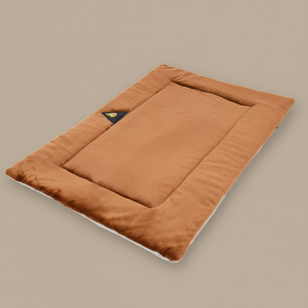 coussin pour chien autochauffant marron
