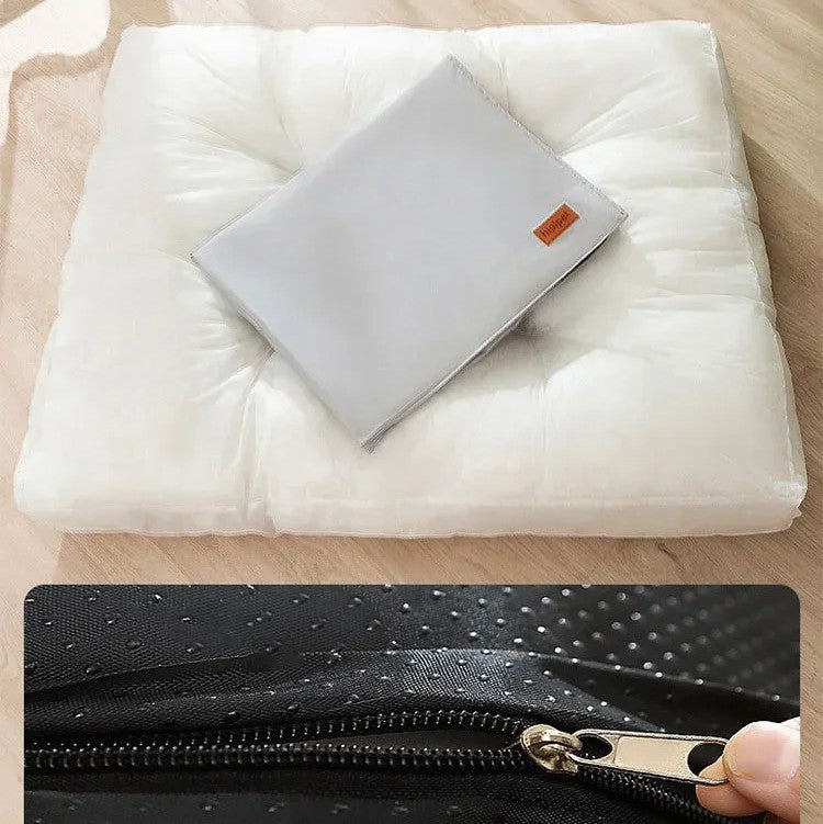 coussin pour chien déhoussable avec fermeture éclair
