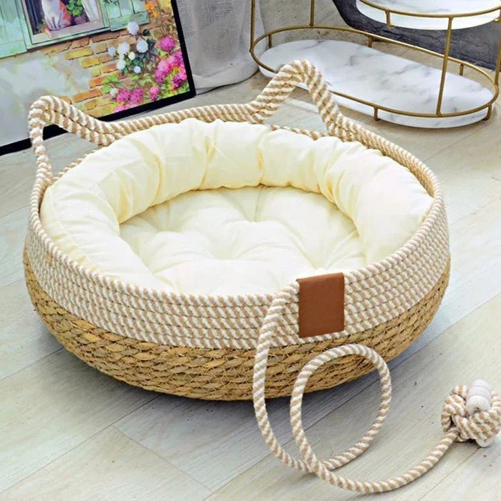 coussin rafraichissant pour chien avec matelas blanc