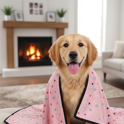 Couverture pour chien sur le dos de toutou 