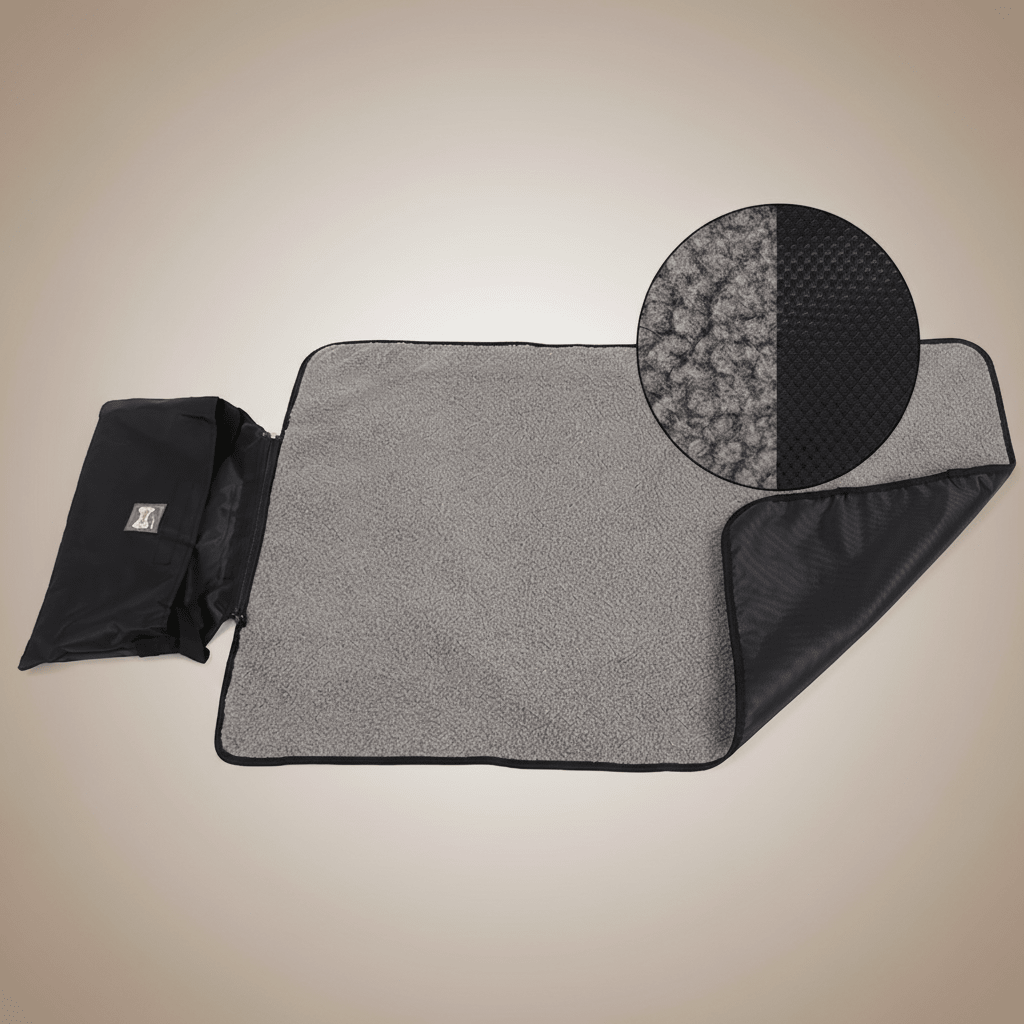 couverture imperméable chien avec laine de mouton
