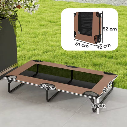 démentions de lit pour chien surélevé xxl pliable