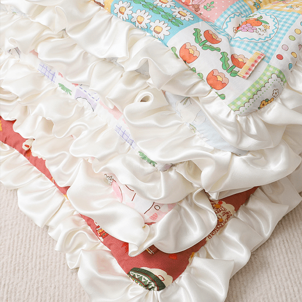 dentelle en flanelle de tapis chien