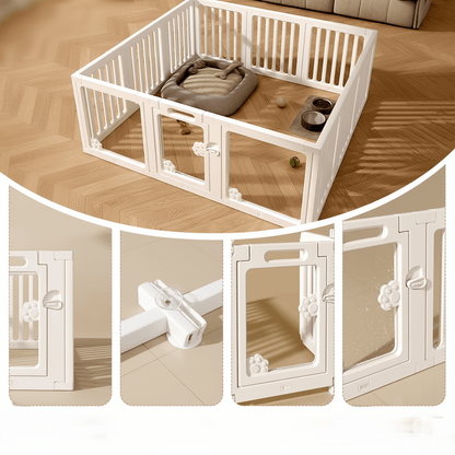 différents angle de parc pour chien