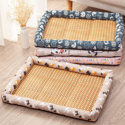 différents tapis chien rafraichissant tisse