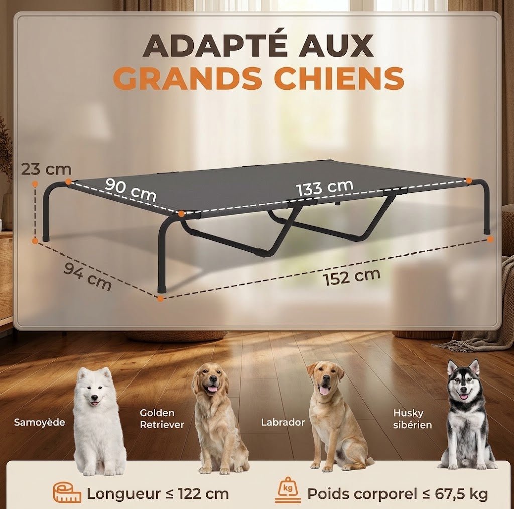 dimentions_et_poinds_de_lit_pour_chien_xxl_sureleve
