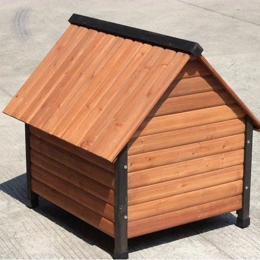  dos de cabane en bois pour chien