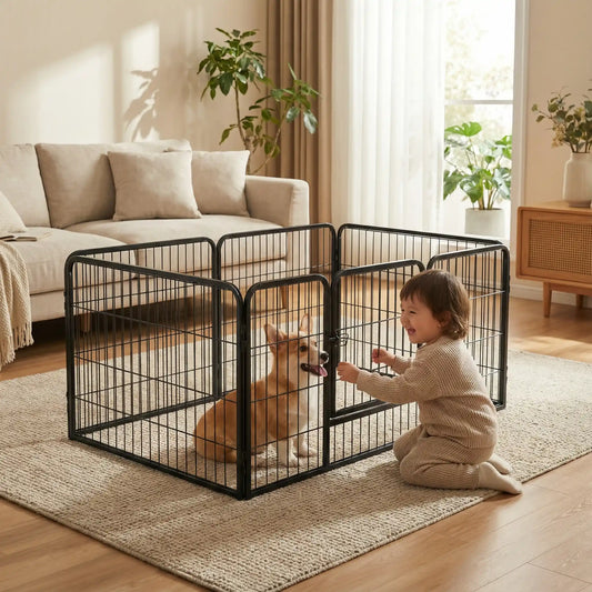 enfant joue avec son toutou dans le parc pour chien