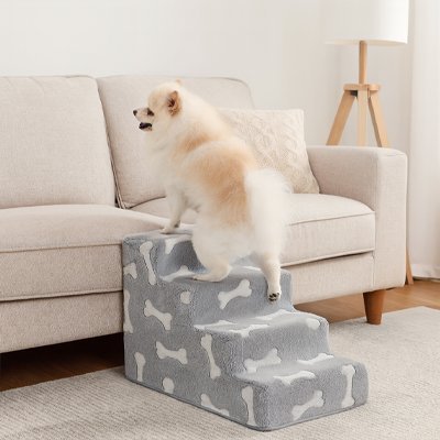 Escalier pour chien avec Motif décoratif à os