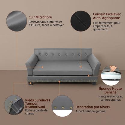 fiche explicatif de canape pour chien de luxe