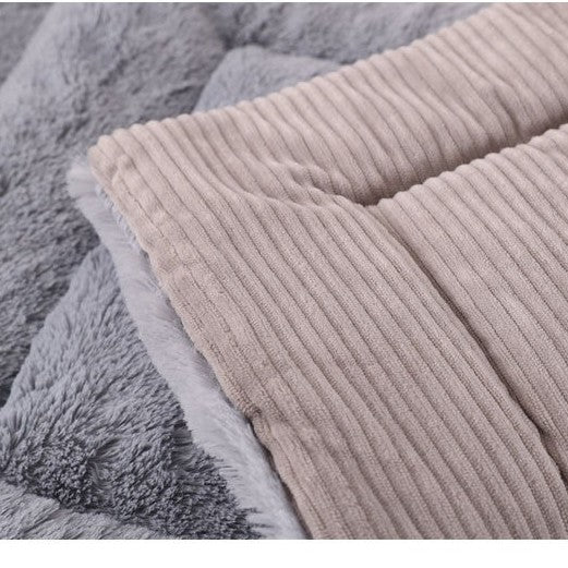 grand matelas pour chien en peluche lavable