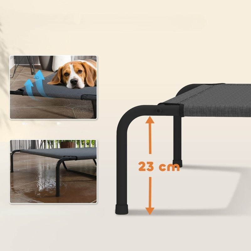 hauteur de 23cm de lit pour chien xxl surélevé en maille 