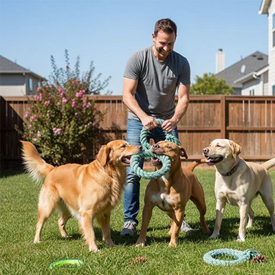 Jouet indestructible pour Chien  Conception en corde