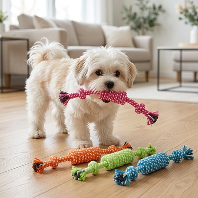 Jouet pour chien​ corde en coton 
