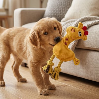Jouet pour chien​ Surface côtelée