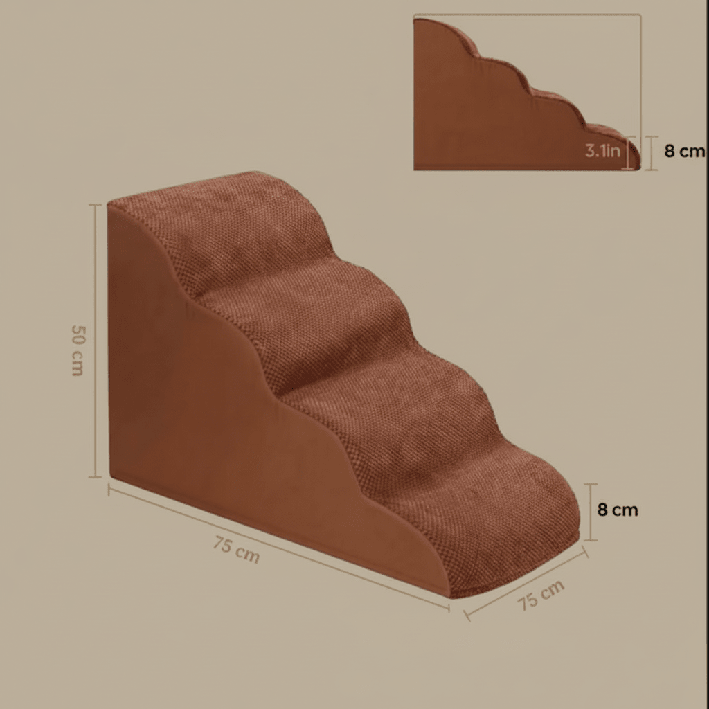 les mesures d'escalier pour chien