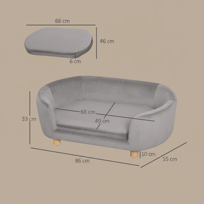 les mesures de canapé pour grand chien coussin démontable 