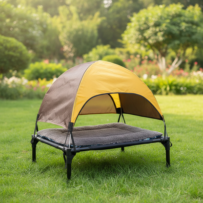 lit de camp pour chien avec tente