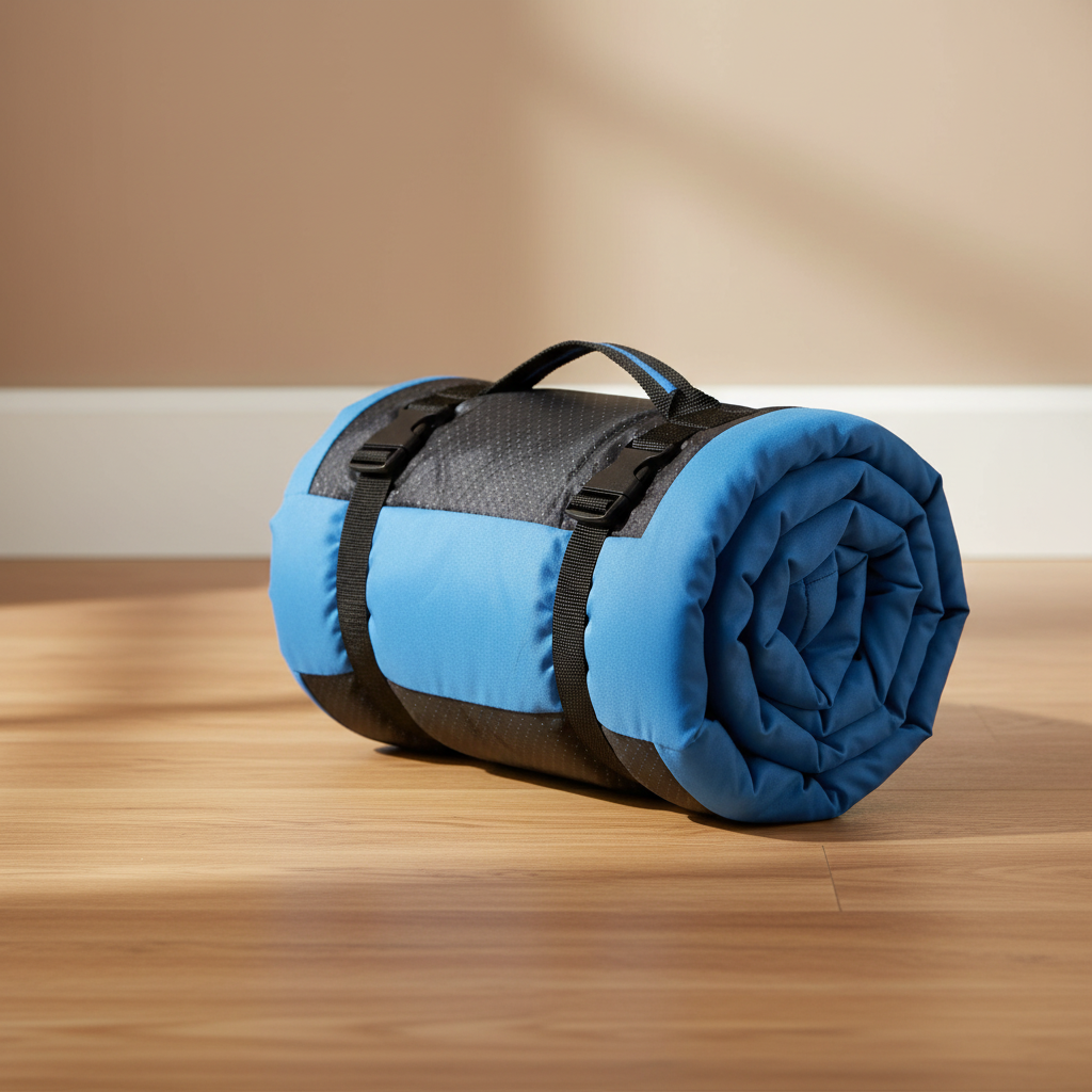 lit de camp pour chiens bleu