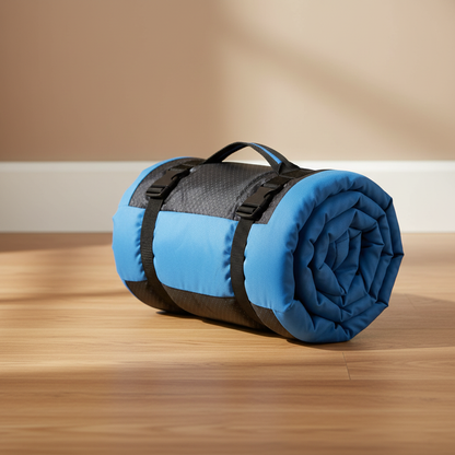 lit de camp pour chiens bleu