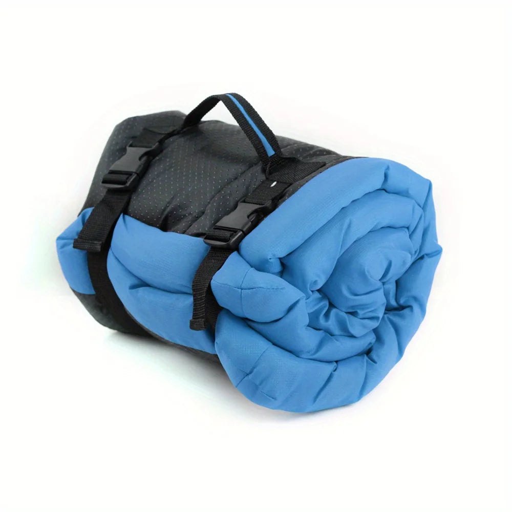 lit de camp pour chiens bleu