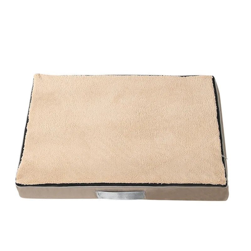 lit pour chien confort impermeable kaki