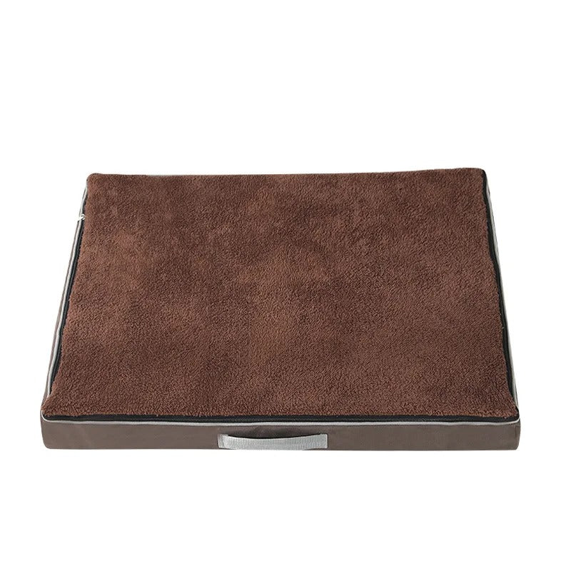 lit pour chien confort impermeable marron