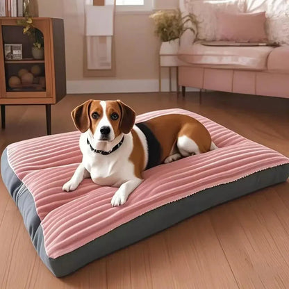 lit pour chien couchage polaire rose