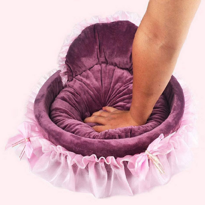 lit pour chien doux et moelleux en velours